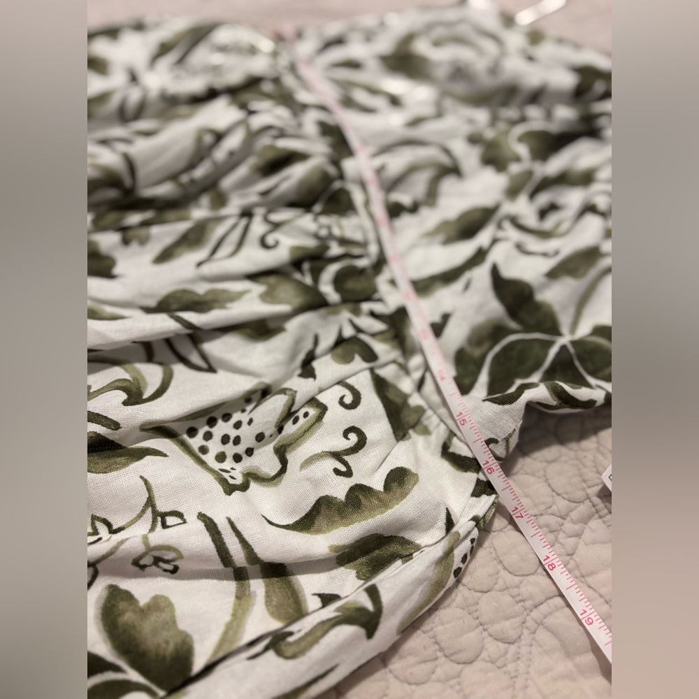 NWT 1State Green Leaf Print Maxi Dress - Picture 8 of 8